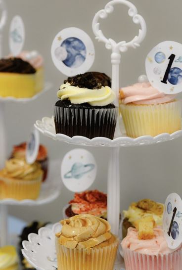 Astronaut Birthday cupcakes