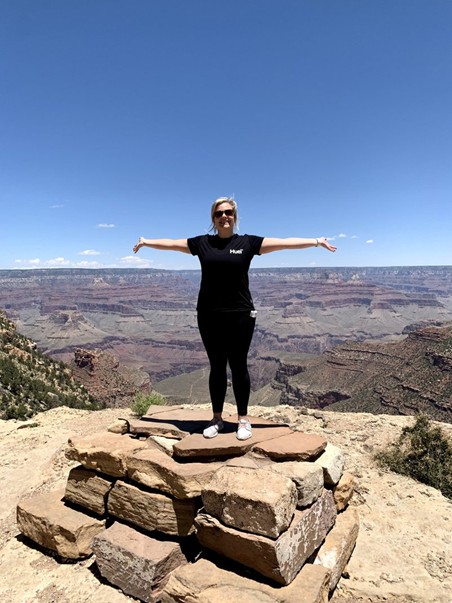 Grand Canyon or desert overlook